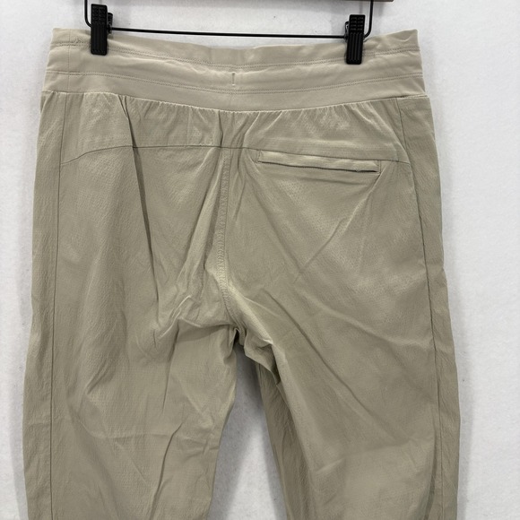 Athleta Trekkie North Jogger Pants Womens 10 Beige Hiking Travel Trail Gym Yoga - Picture 11 of 13